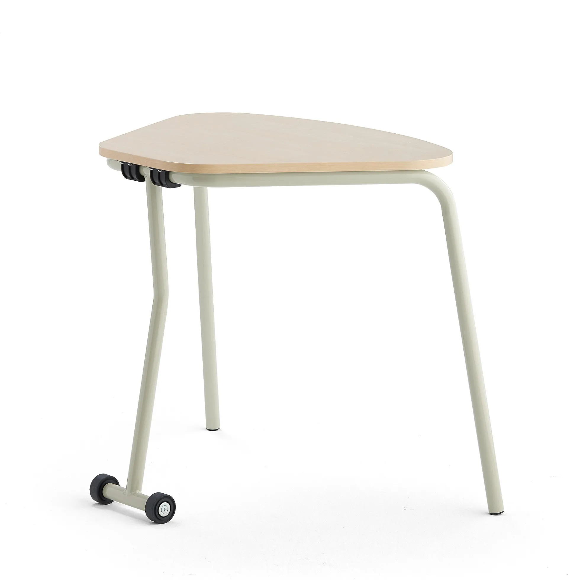 Taittopöytä HEX 740x800x620 mm, harmaanbeige, koivu