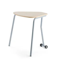 Taittopöytä HEX 740x800x620 mm, hopeanharmaa, koivu