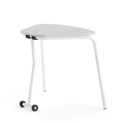 Taittopöytä HEX 740x800x620 mm, valkoinen, harmaa