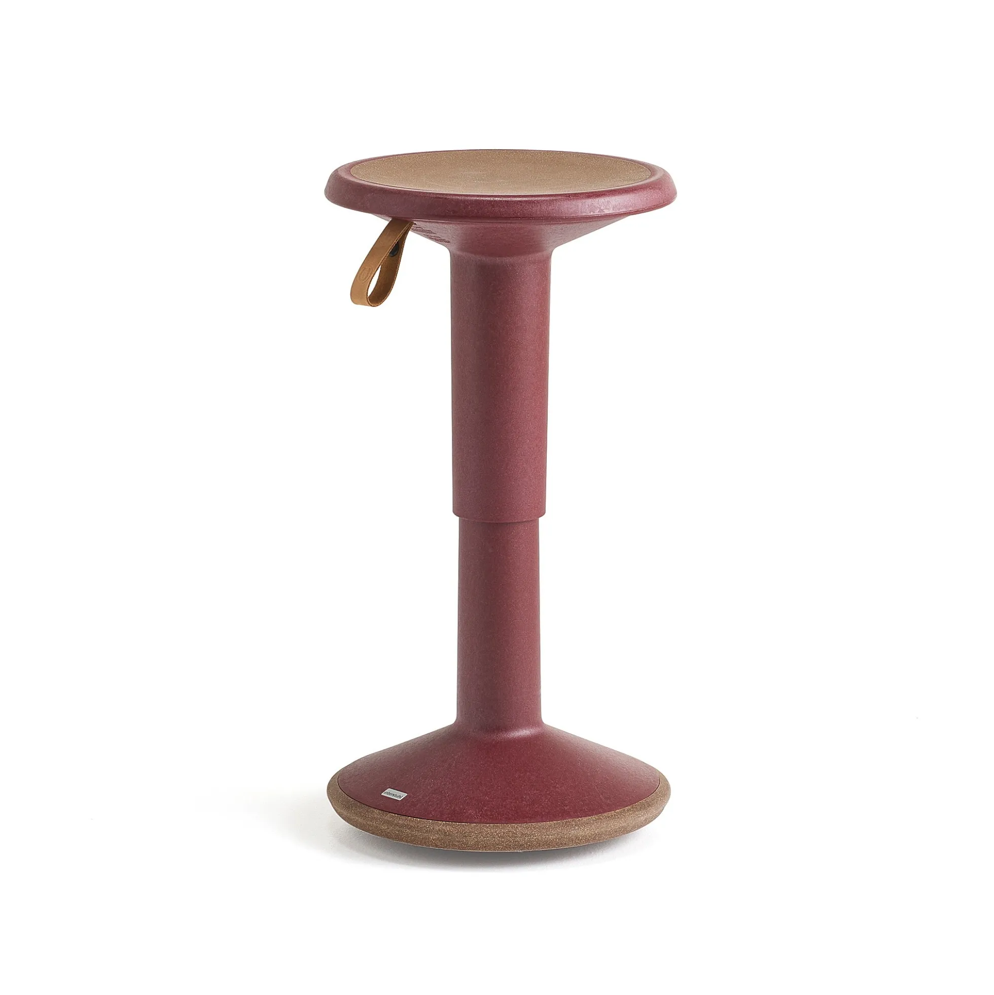 Tasapainotuoli UP PLUS Korkki, tummanpunainen