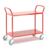 Tasovaunu TRANSIT 2 hyllytasoa, 900x440 mm, punainen