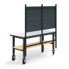 Teollisuuspöytäkokonaisuus TRUST Siirrettävä, työkalupaneeli, alahylly, 2000x760 mm, korkeapainelaminaatti