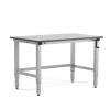 Teollisuuspöytä MOTION Manuaalisesti korkeussäädettävä, 1200x600 mm, 150 kg, harmaa