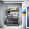 Teollisuuspöytä MOTION Sähköisesti korkeussäädettävä, 300 kg, 1500x800 mm, harmaa