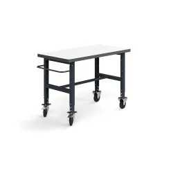 Teollisuuspöytä TRUST Siirrettävä, 1500x760 mm, 200 kg, korkeapainelaminaatti