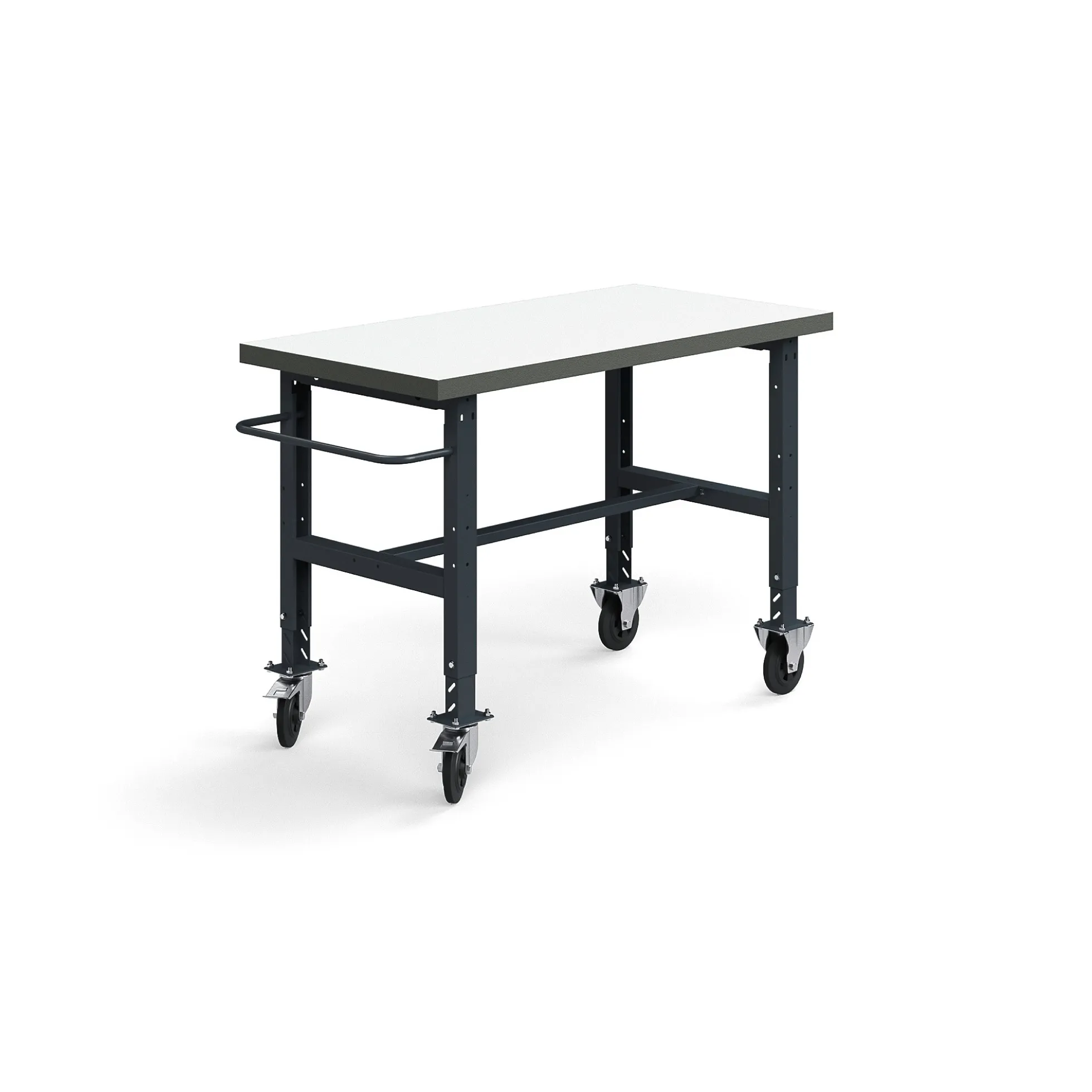 Teollisuuspöytä TRUST Siirrettävä, 1500x760 mm, 200 kg, korkeapainelaminaatti