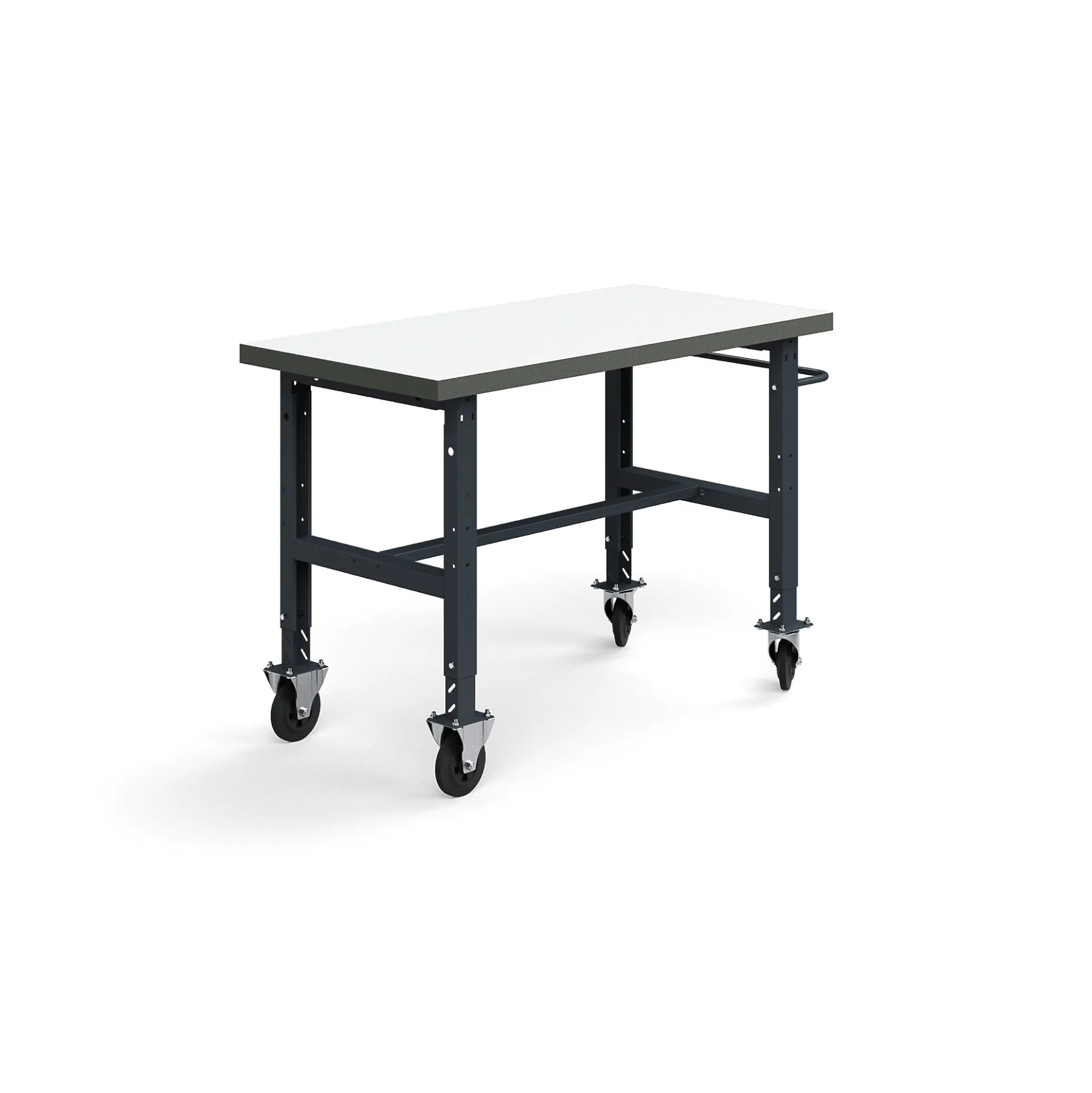 Teollisuuspöytä TRUST Siirrettävä, 1500x760 mm, 200 kg, korkeapainelaminaatti