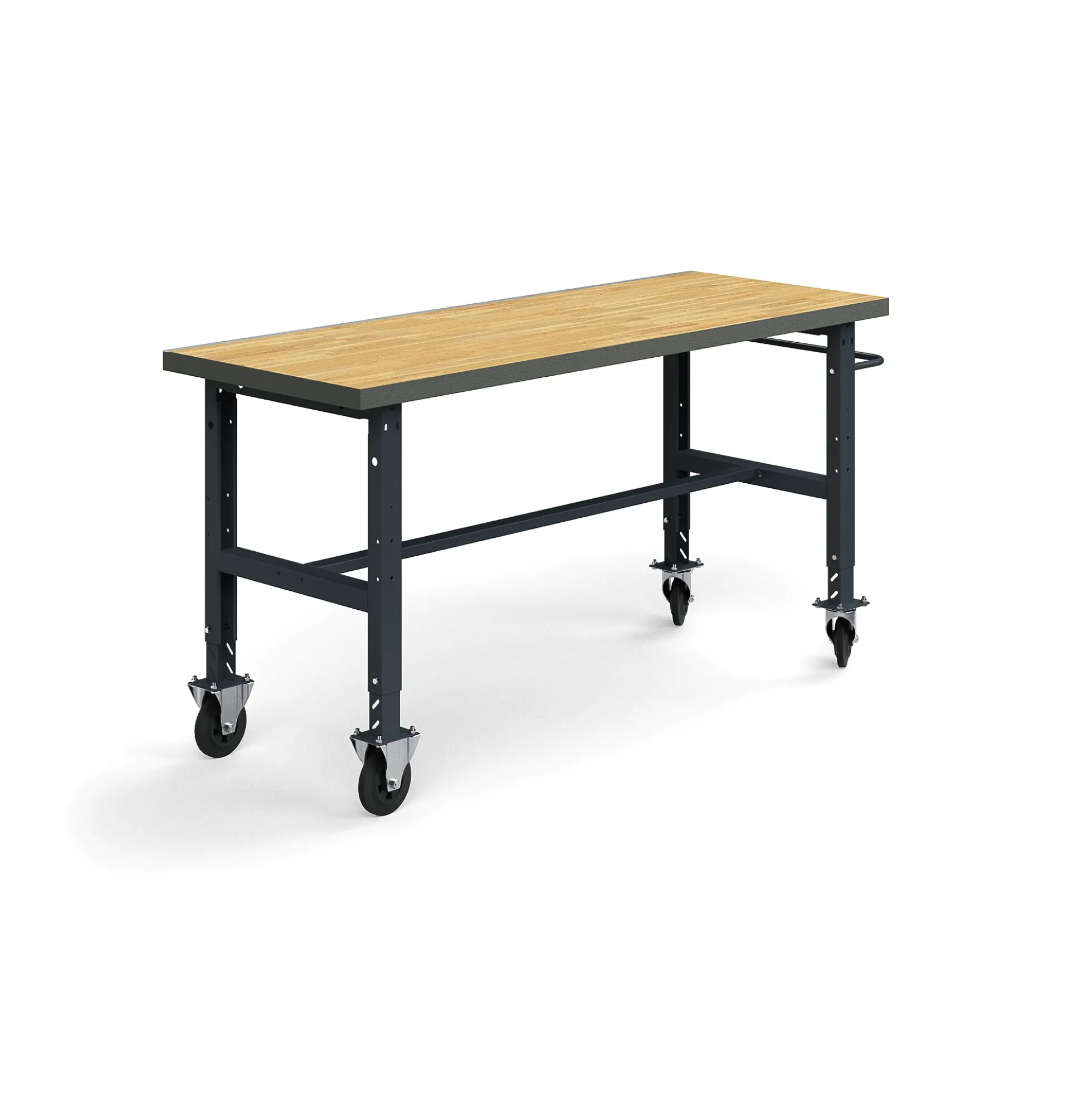 Teollisuuspöytä TRUST Siirrettävä, 2000x760 mm, 200 kg, tammiparketti