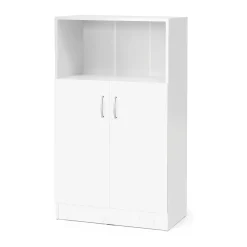 Toimistokaappi FLEXUS 1 avohylly, 1325x760x415 mm, valkoinen