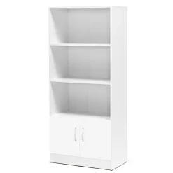 Toimistokaappi FLEXUS 3 avohyllyä, 1725x760x415 mm, valkoinen