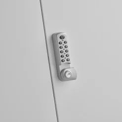 Toimistokaappi SAFE Metalli, elektroninen koodilukko, 1000x1000x400 mm, valkoinen