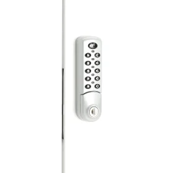 Toimistokaappi SAFE Metalli, elektroninen koodilukko, 1900x1000x400 mm, valkoinen
