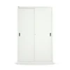 Toimistokaappi SPACE Liukuovet, 1950x1200x450 mm, valkoinen