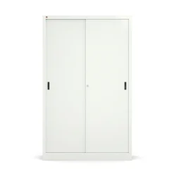 Toimistokaappi SPACE Liukuovet, 1950x1200x450 mm, valkoinen