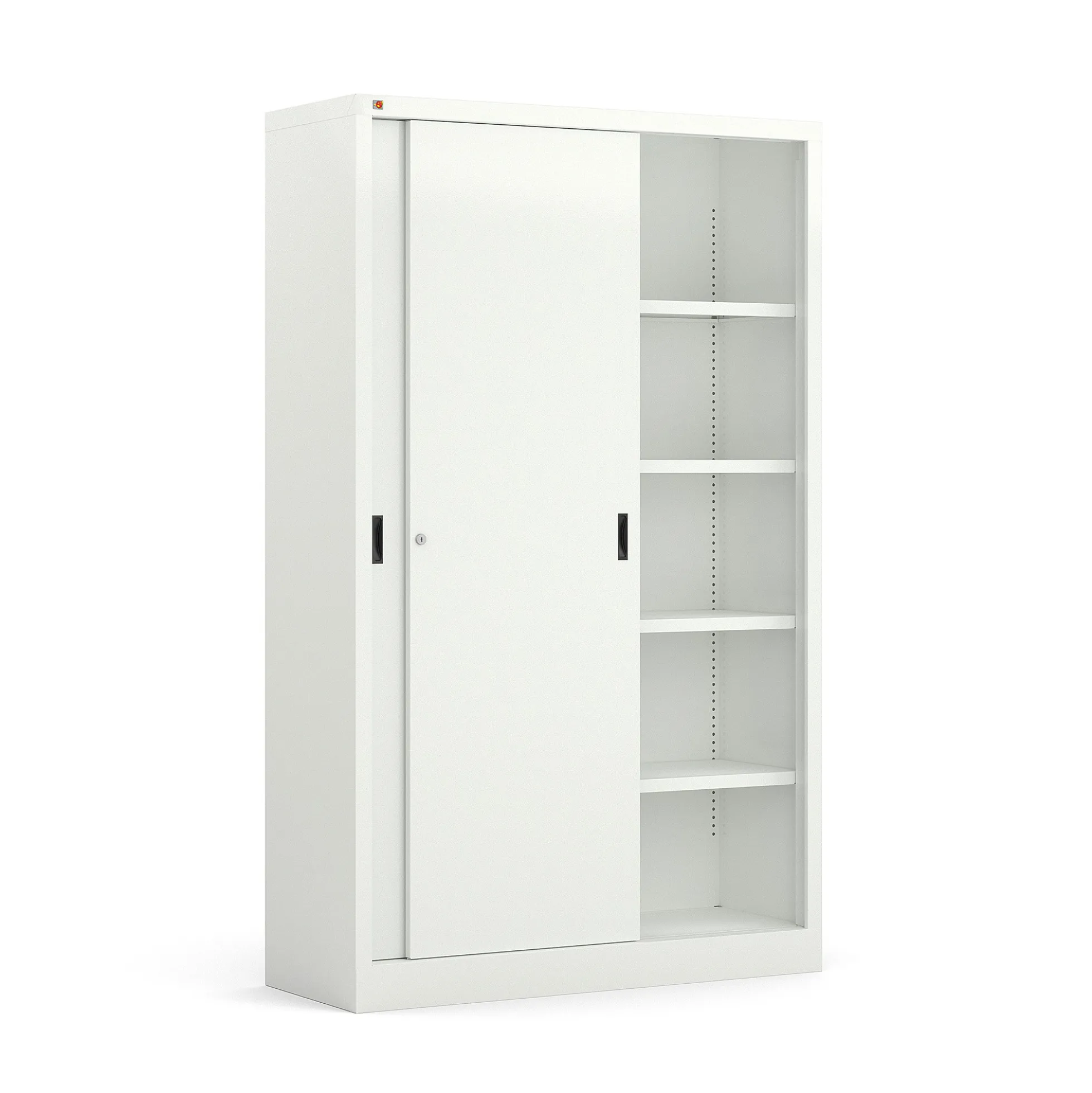 Toimistokaappi SPACE Liukuovet, 1950x1200x450 mm, valkoinen