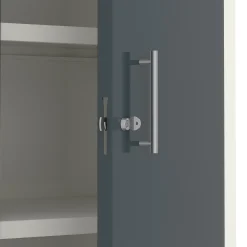 Toimistokaappi SWIFT 1950x990x450 mm, valkoinen, antrasiitinharmaa