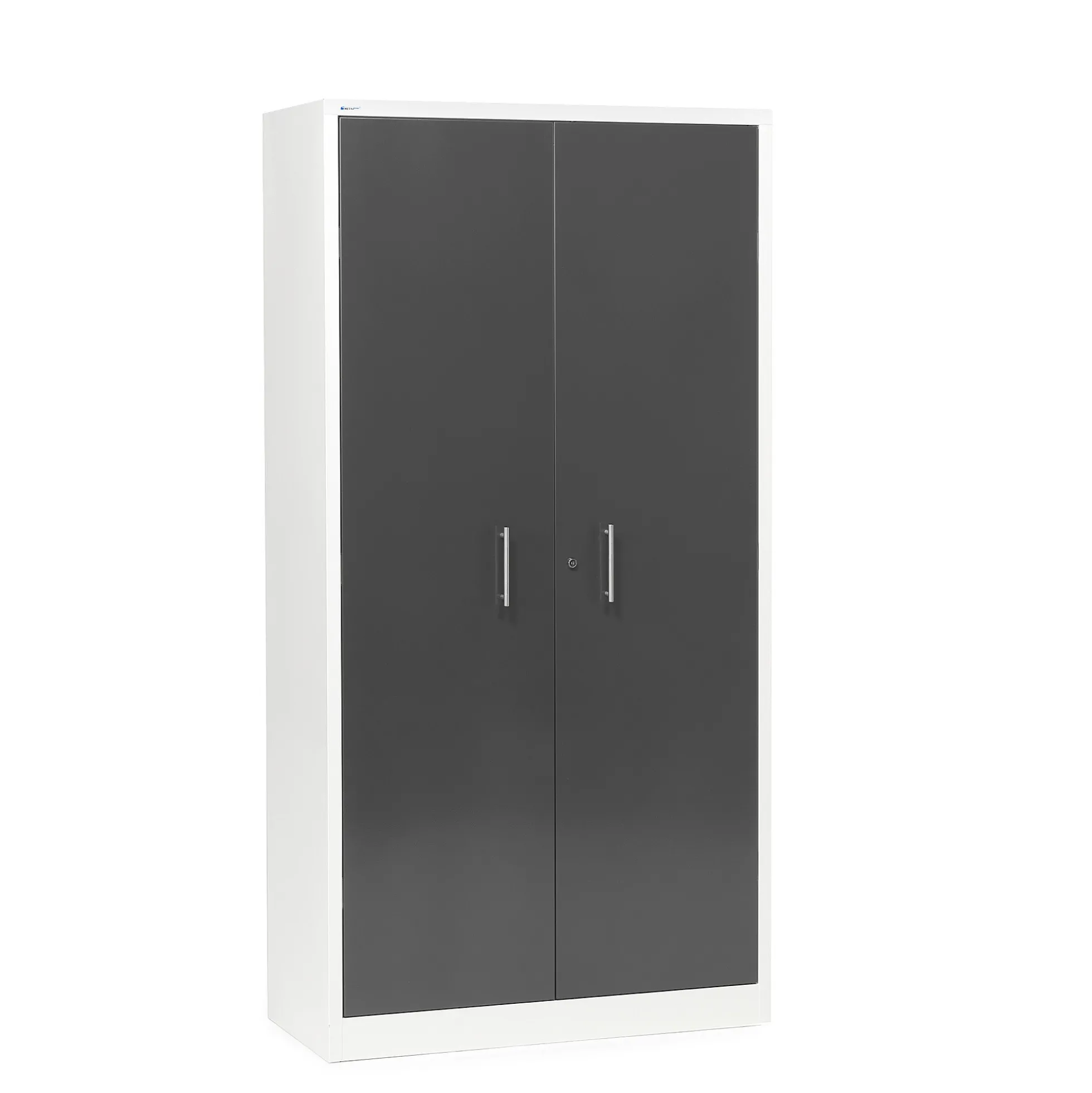 Toimistokaappi SWIFT 1950x990x450 mm, valkoinen, antrasiitinharmaa
