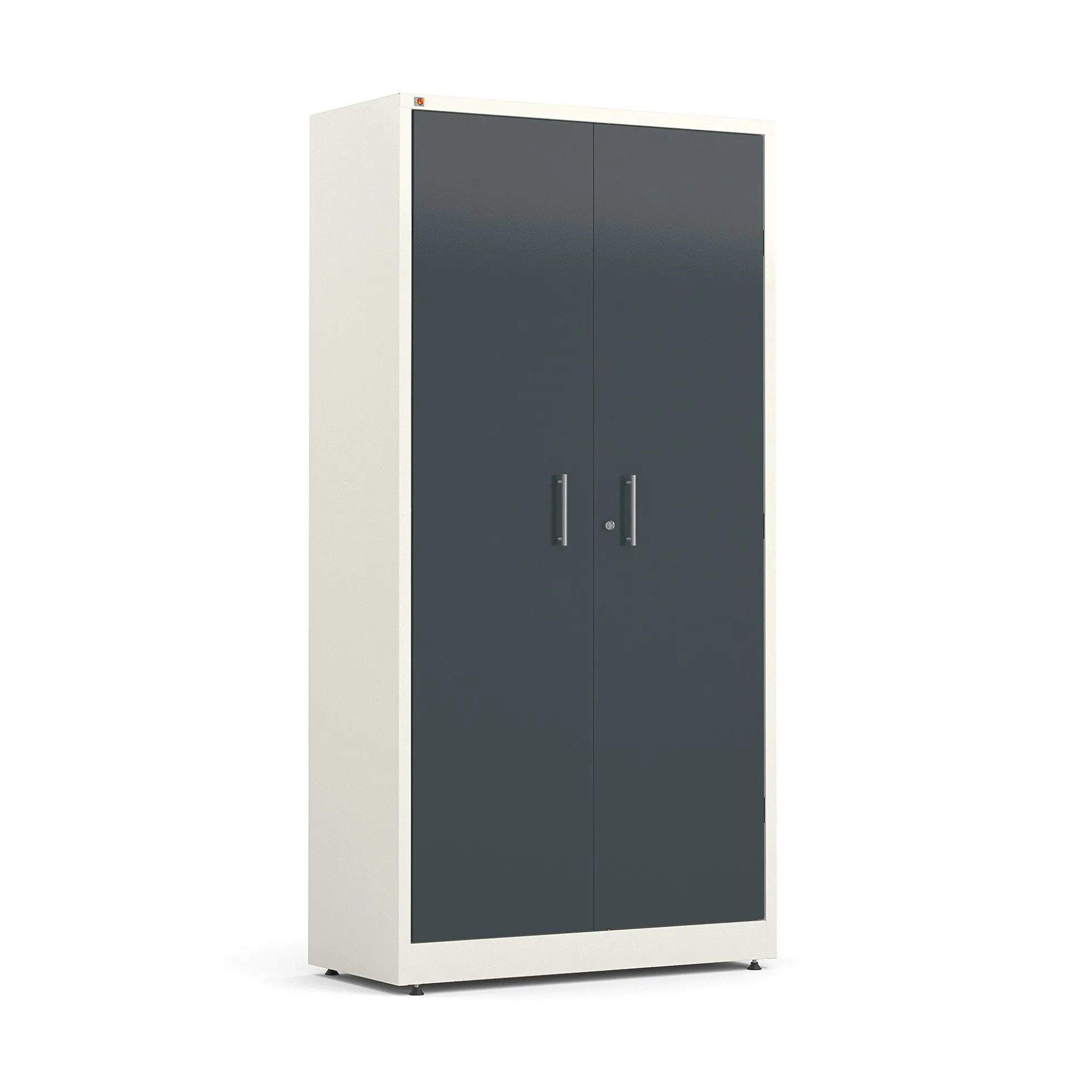 Toimistokaappi SWIFT 1950x990x450 mm, valkoinen, antrasiitinharmaa