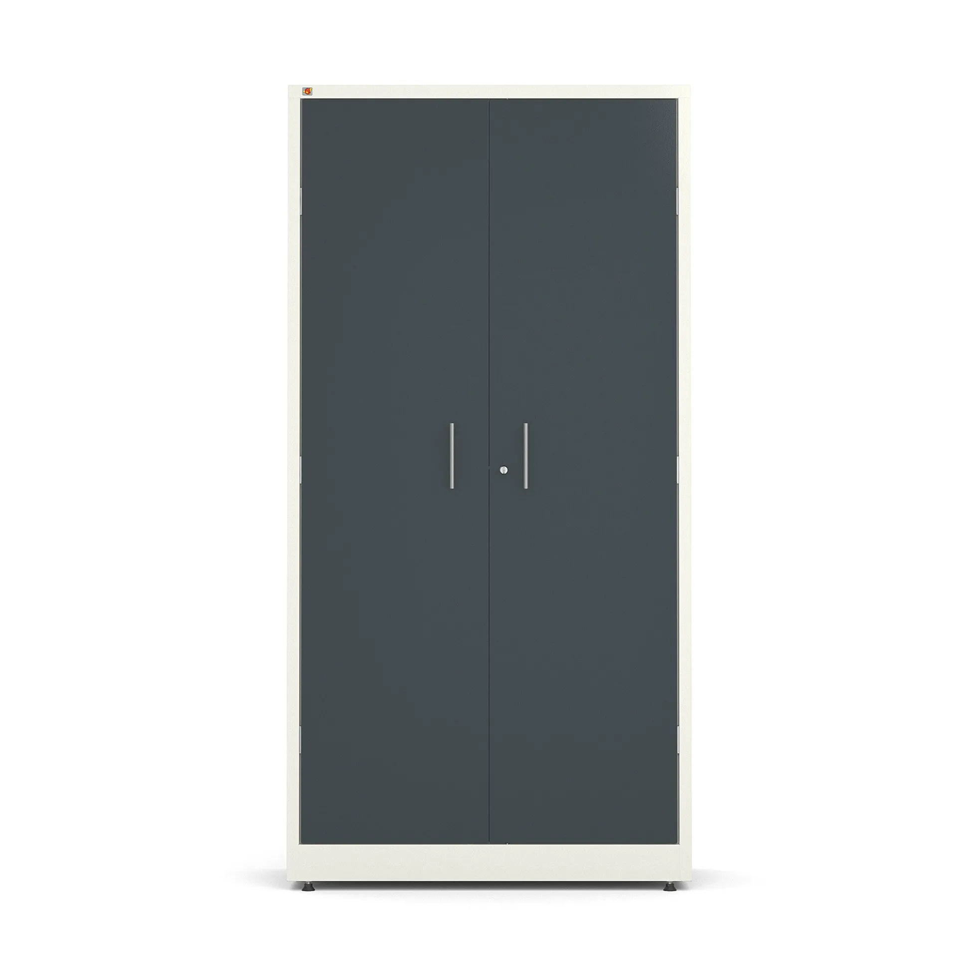 Toimistokaappi SWIFT 1950x990x450 mm, valkoinen, antrasiitinharmaa
