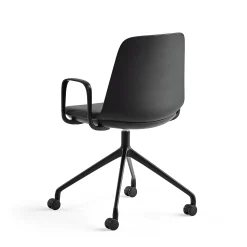 Toimistotuoli LANGFORD Pyörät, musta/antrasiitinharmaa