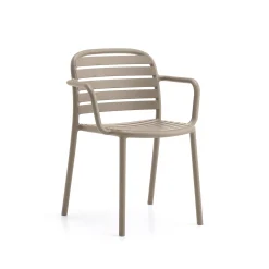 Tuoli BELIZE Käsinojilla, taupe
