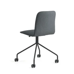 Tuoli LABELL Pyörät, musta/antrasiitti