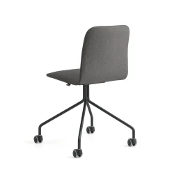 Tuoli LABELL Pyörät, musta/ruskea