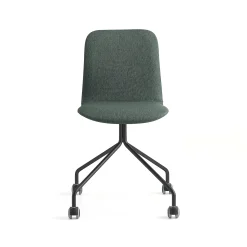 Tuoli LABELL Pyörät, musta/tummanvihreä