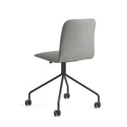 Tuoli LABELL Pyörät, musta/vaaleanharmaa