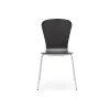 Tuoli MILLA PLUS Korkeapainelaminaatti, valkoinen jalusta, musta istuin