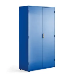 Työkalukaappikokonaisuus Supply Koodilukko, 2 hyllytasoa,6 vetolaatikkoa, 8 laatikkoa, 1900x1020x500 mm, sininen
