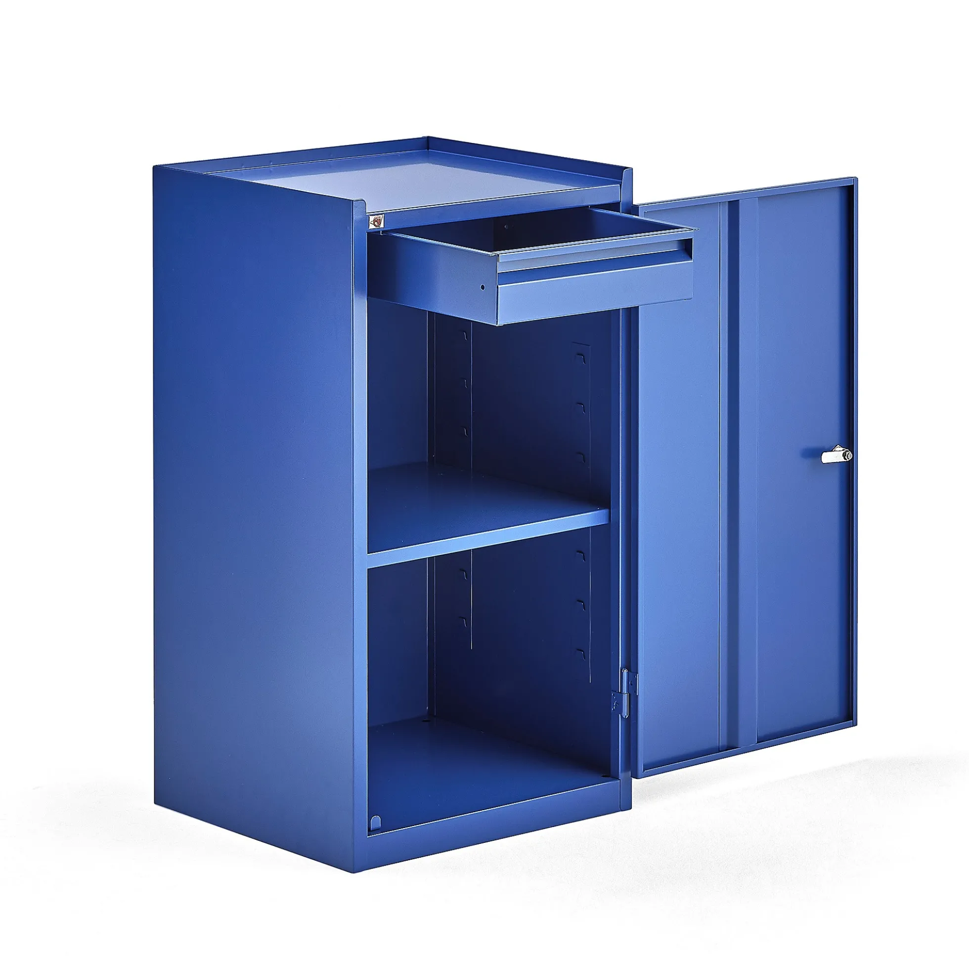 Työkalukaappi SERVE 1 vetolaatikko, 900x500x450 mm, sininen