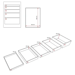 Työkalulaatikosto SOLID Pyörällinen, 5 laatikkoa, 960x535x670 mm