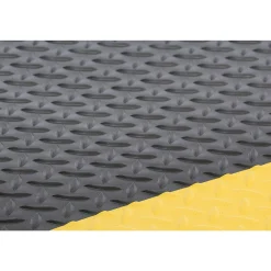 Työpistematto SUPER PLUS Erittäin kestävä, rasitusta vähentävä, metritavara, leveys: 1220 mm, keltainen, musta