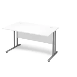 Työpöytä FLEXUS Suora pöytälevy, etulevy,1200x800 mm, valkoinen laminaatti