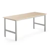 Työpöytä OPTION 1800x700x720-900 mm, koivu, hopeanharmaa