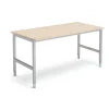 Työpöytä OPTION 1600x800x720-900 mm, koivu, hopeanharmaa