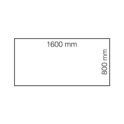 Työpöytä QBUS Suora pöytälevy, 1600x800 mm, T-jalusta, musta jalusta, musta