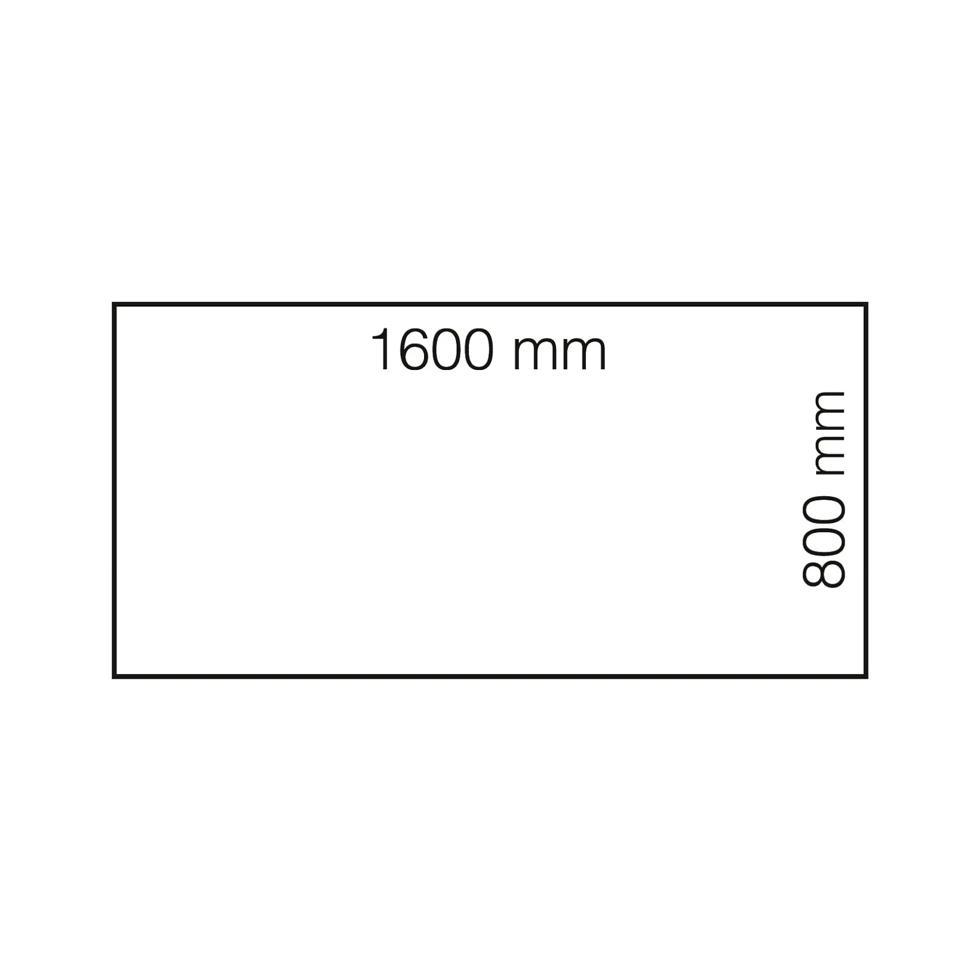 Työpöytä QBUS Suora pöytälevy, 1600x800 mm, T-jalusta, valkoinen jalusta, musta