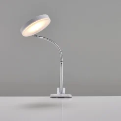 Työpöytävalaisin led FLEX CLIP Kiinnitetään pöydän reunaan, valkoinen