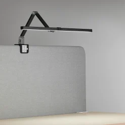 Työpöytävalaisin SCREENLITE LED, kiinnitetään pöytäsermiin, musta