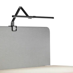 Työpöytävalaisin SCREENLITE LED, kiinnitetään pöytäsermiin, musta