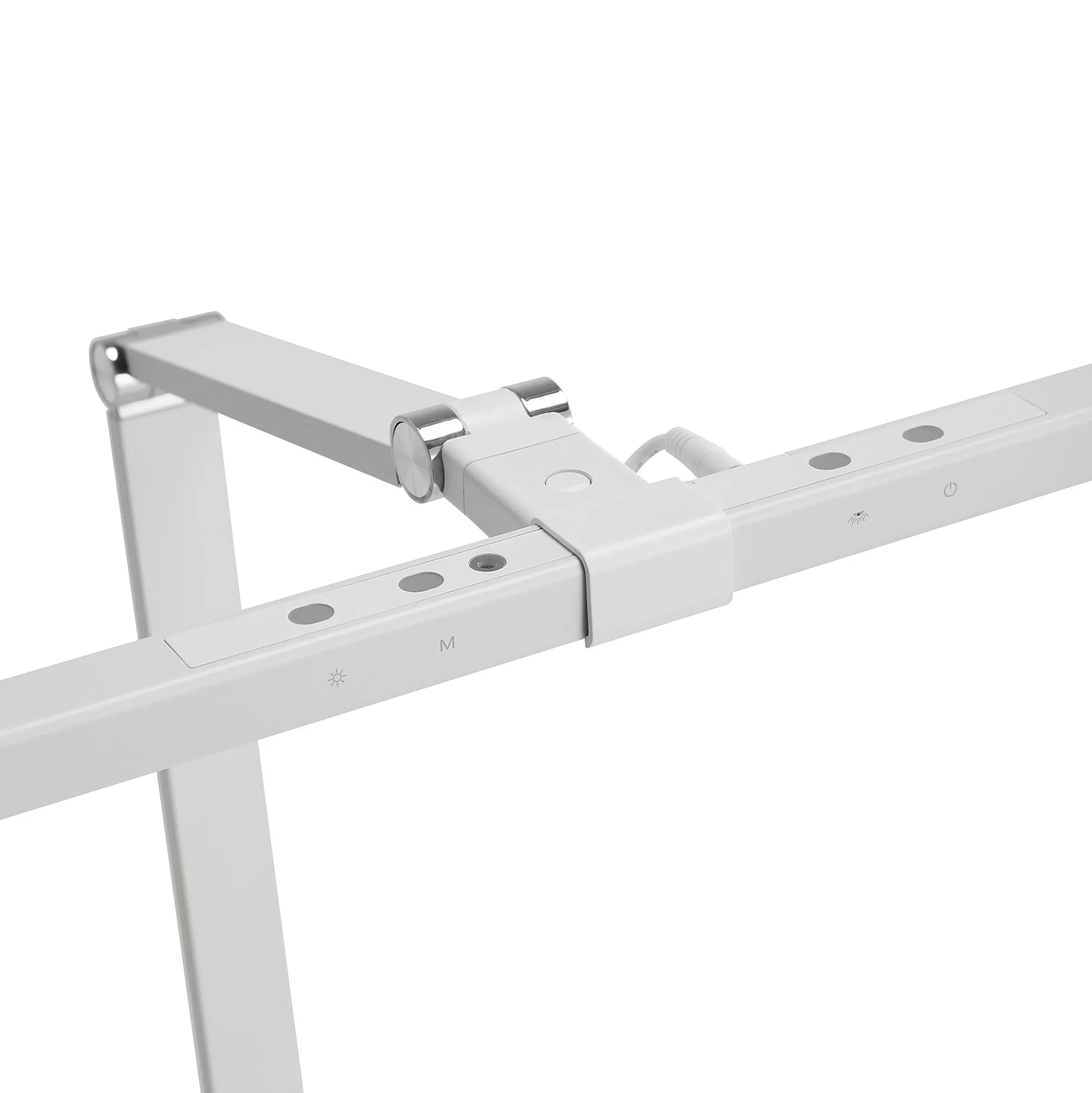 Työpöytävalaisin SCREENLITE LED, kiinnitetään pöytäsermiin, valkoinen