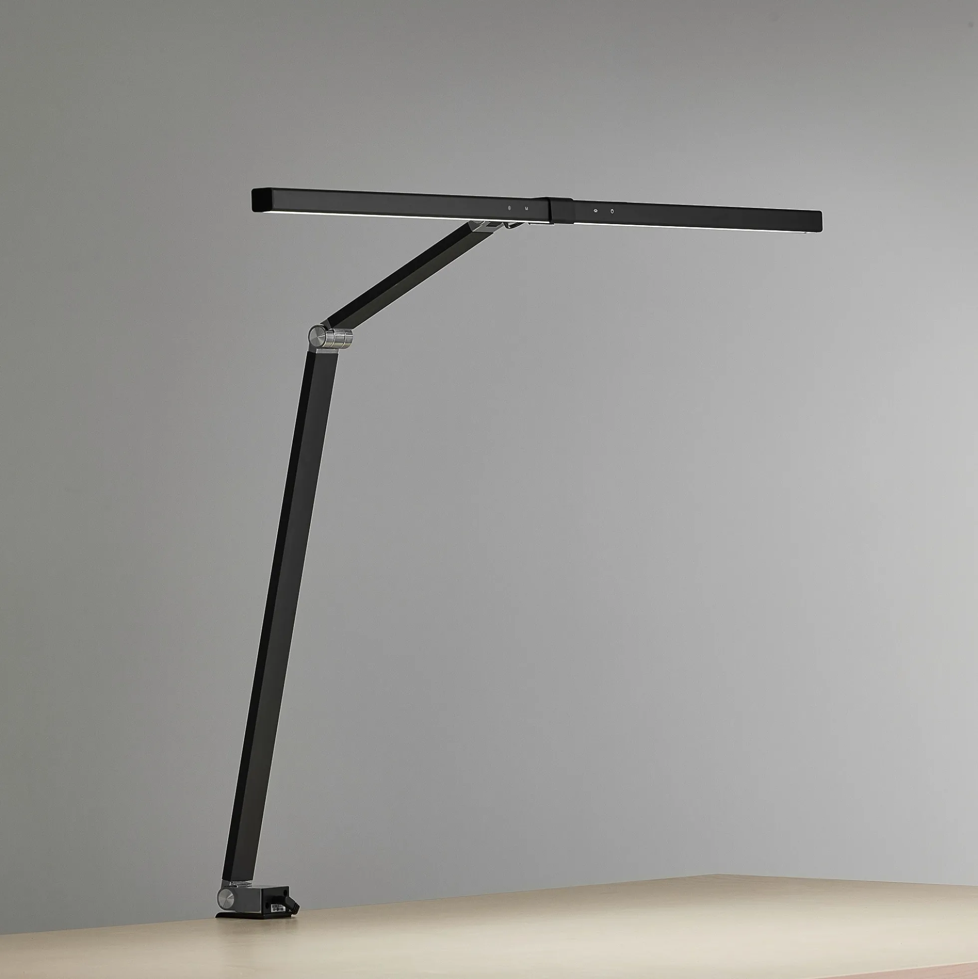 Työpöytävalaisin SCREENLITE LED, pöytäkiinnike, musta