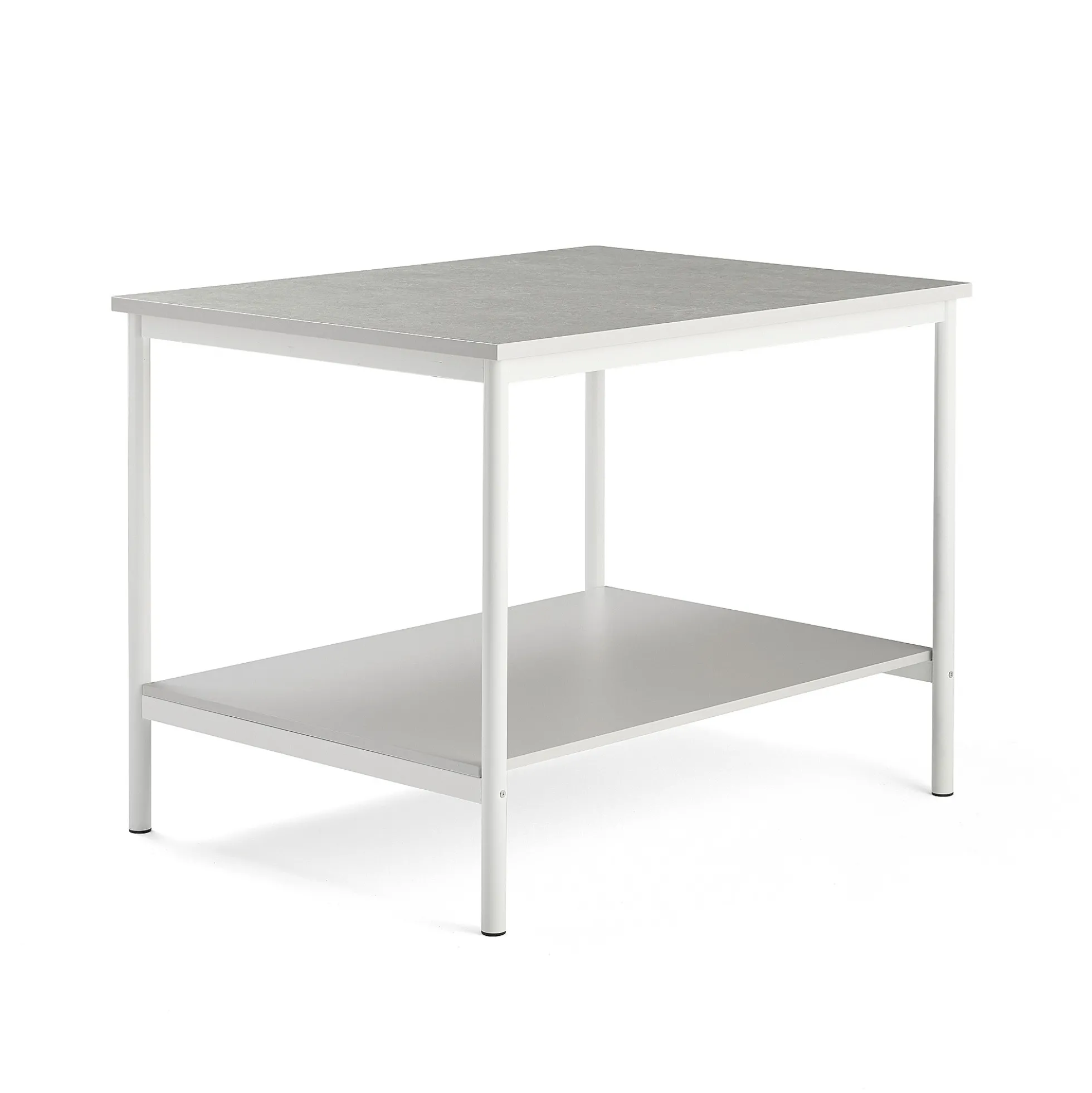 Työpöytä 1200x900x900 mm, harmaa, valkoinen