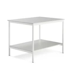 Työpöytä 1200x900x900 mm, vaaleanharmaa, valkoinen