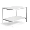 Työpöytä 1200x900x900 mm, valkoinen, hopeanharmaa