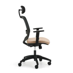 Työtuoli STANLEY Niskatuki, säädettävät käsinojat, ristiseläntuki, beige