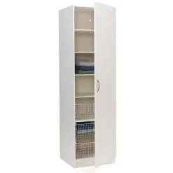 Vaatekaappi Oikea, 600x600x2100mm, valkoinen
