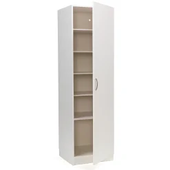 Vaatekaappi Oikea, 600x600x2100mm, valkoinen